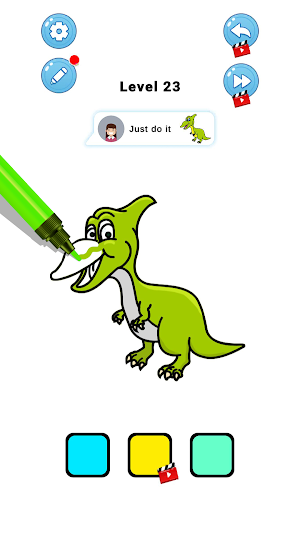 Dino Coloring: Dinosaur Kong Screenshot 2
