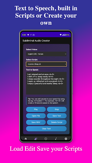 Subliminal Audio Creator Screenshot 3