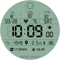 Retro Digital Watch Face TMZ