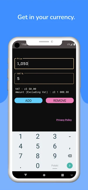 VAT Remover - Calculator Screenshot 2