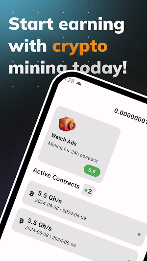 Earn Money Mining BTC Cloud Screenshot 0
