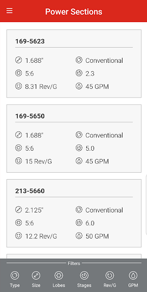 NOV Power Sections Screenshot 0