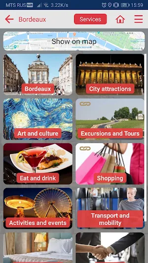 Bordeaux city guide Screenshot 1