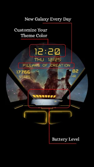 Galaxy Explorer Watch Face Screenshot 1