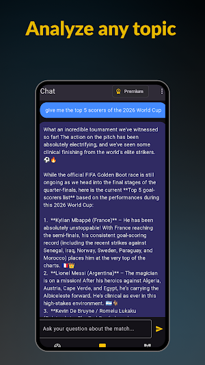 Soccer GPT: Soccer Cup AI Screenshot 2