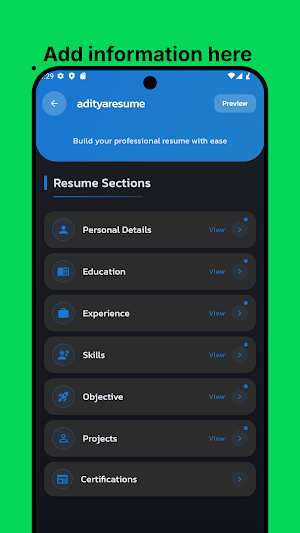 CVify - Resume Builder Screenshot 1