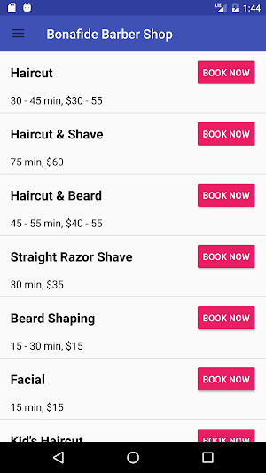 Bonafide Barber Shop Screenshot 1