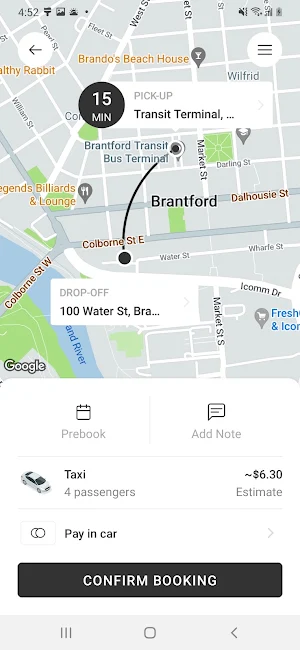 Brant Taxi Screenshot 2
