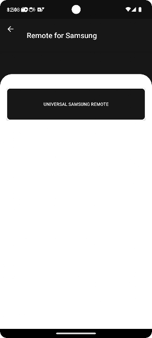 Universal Remote for samsung Screenshot 1