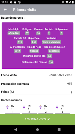 DOP Cariñena Control de Campo Screenshot 3