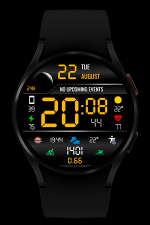 WR 007 Digital Watch Face Screenshot 2