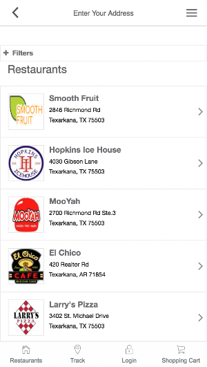 Texarkana Takeout Screenshot 1