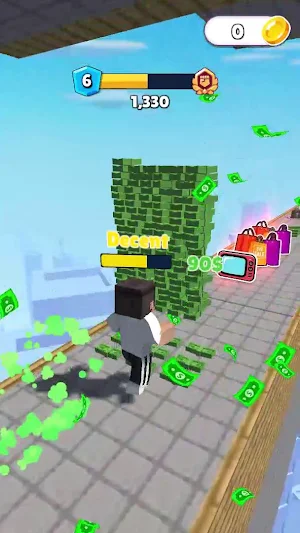 Craft Money Run 3D Screenshot 0