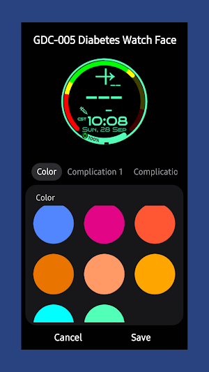 GDC-005T Diabetes Watch Face Screenshot 2