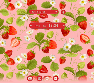 Strawberry Season Theme +HOME Screenshot 0