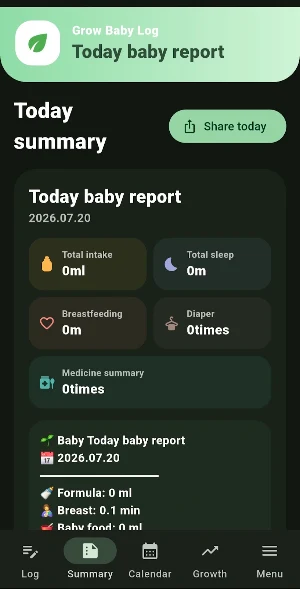 Baby Tracker - Baby Grow Screenshot 3
