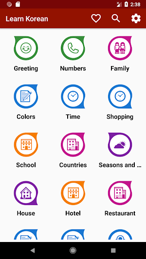 Learn Korean Free Offline For Travel Screenshot 0