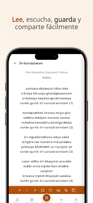 Cancionero Vaiṣṇava Screenshot 2