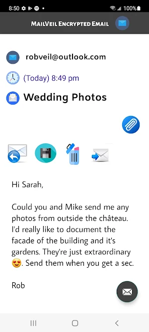 MailVeil Encrypted Email Screenshot 0
