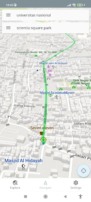 Jakarta Indonesia Offline Map Screenshot 1