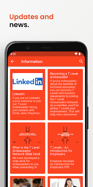 T Level Ambassador App Screenshot 3