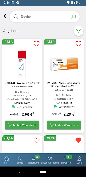 E-Rezept Shop Oberasbach Screenshot 1