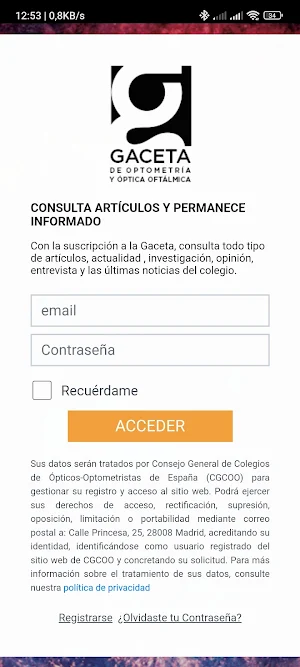Gaceta OPTOM Screenshot 0