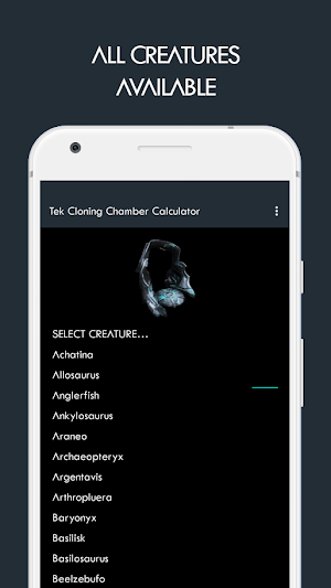 Tek Cloning Calculator for ARK Survival Evolved Screenshot 1