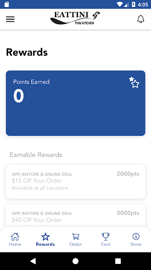 Eattini Thai Rewards Screenshot 1