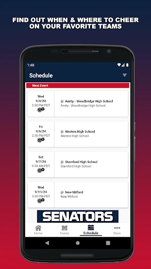 Brien McMahon Athletics Screenshot 1