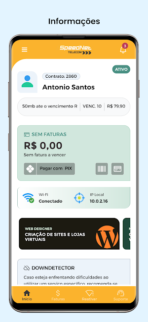 Speednet Telecom Screenshot 1