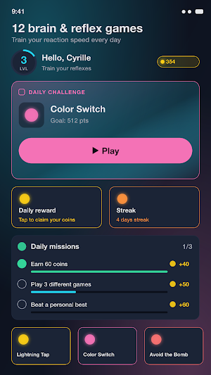 Reflex Master: Reaction Time Screenshot 0
