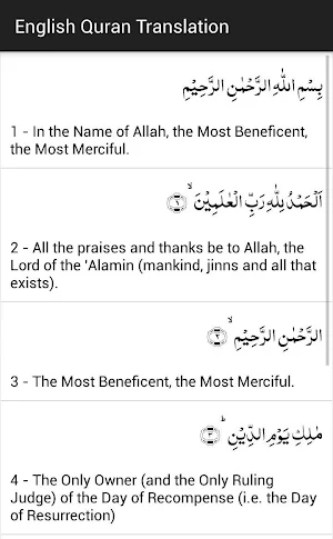 Quran Translation Screenshot 2