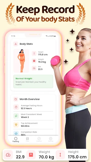 Fasting & Weight Loss Tracker Screenshot 3