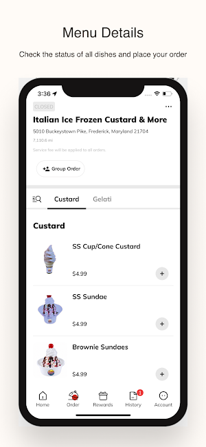 Italian Ice Frozen Custard Screenshot 1