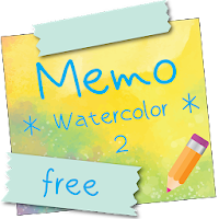 Sticky Memo Notepad *Watercolor* 2 Free