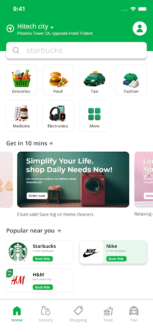 Do Dash: Food, Grocery & Taxi Screenshot 3
