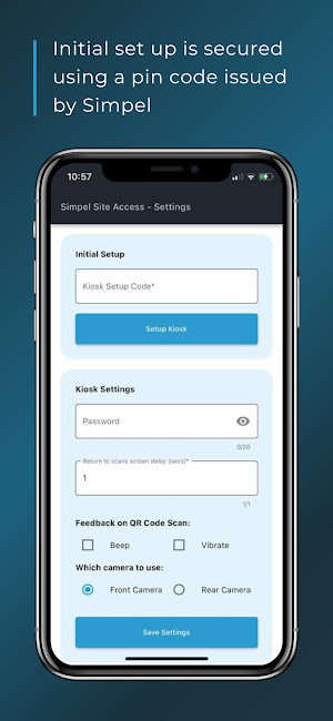 Simpel Site Access Kiosk Screenshot 2