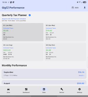 GigEZ: Gig Mileage & Tax Log Screenshot 3