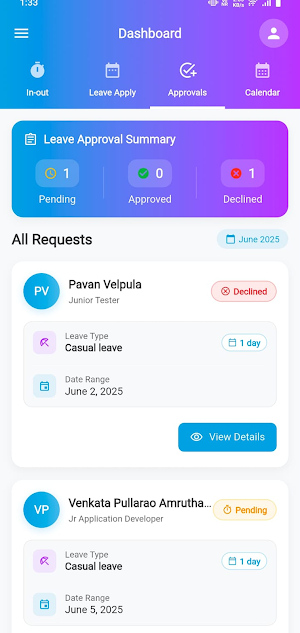 MitHrPortal Screenshot 3