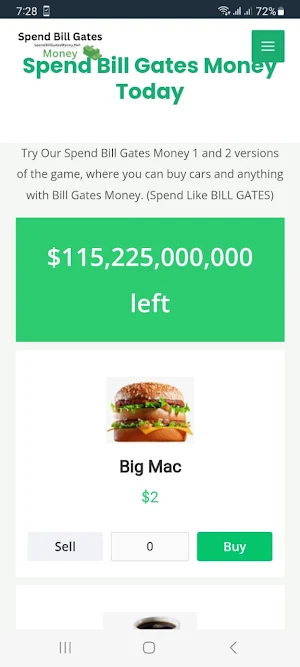 Spend Bill Gates Money Screenshot 1