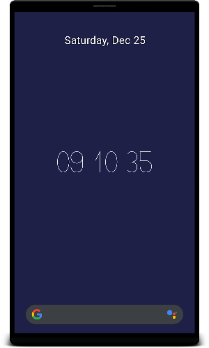 Hex Clock Live Wallpaper Screenshot 3