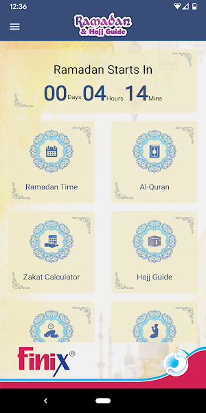 Finix Ramadan Calendar & Hajj Guide Screenshot 1