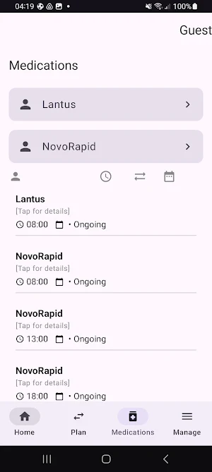 Schminder Screenshot 1