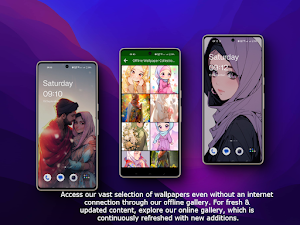 Anime hijab girl wallpapers HD Screenshot 3