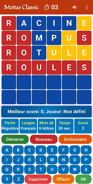 Motus Classic : Guess the word Screenshot 0