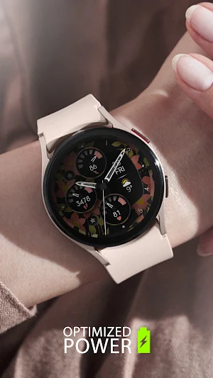 Flowers Analog Watch Face Screenshot 0