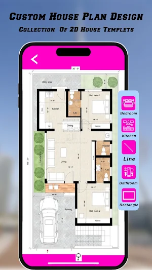 House Design 3D Floor Plan Screenshot 2