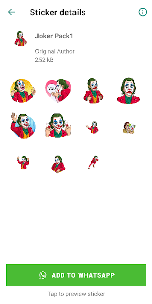 Joker Sticker Pro Screenshot 1