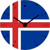 Iceland Analog Watch Face